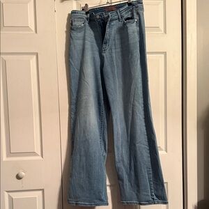 Judy Blue Light Blue High Rise Wide Leg Jeans size 15/32